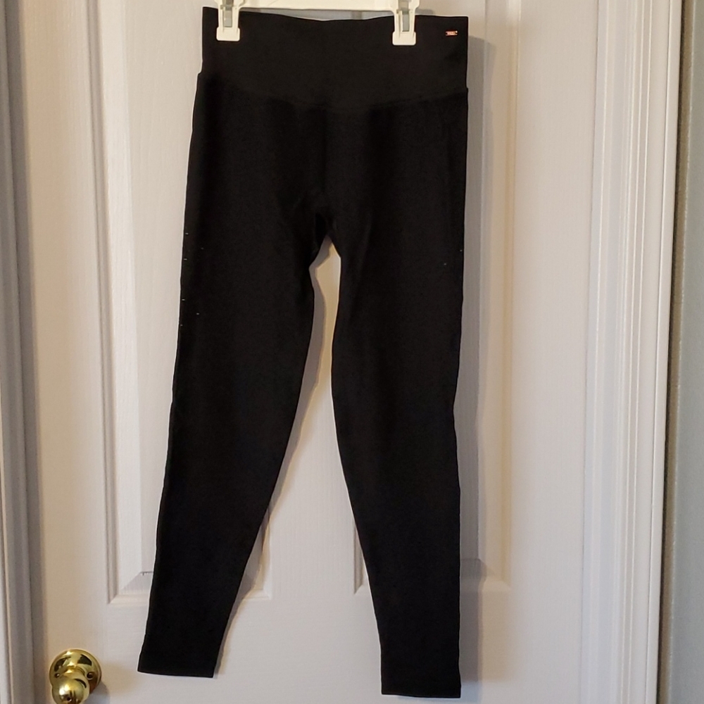 Black Seamless tight with open knit detail